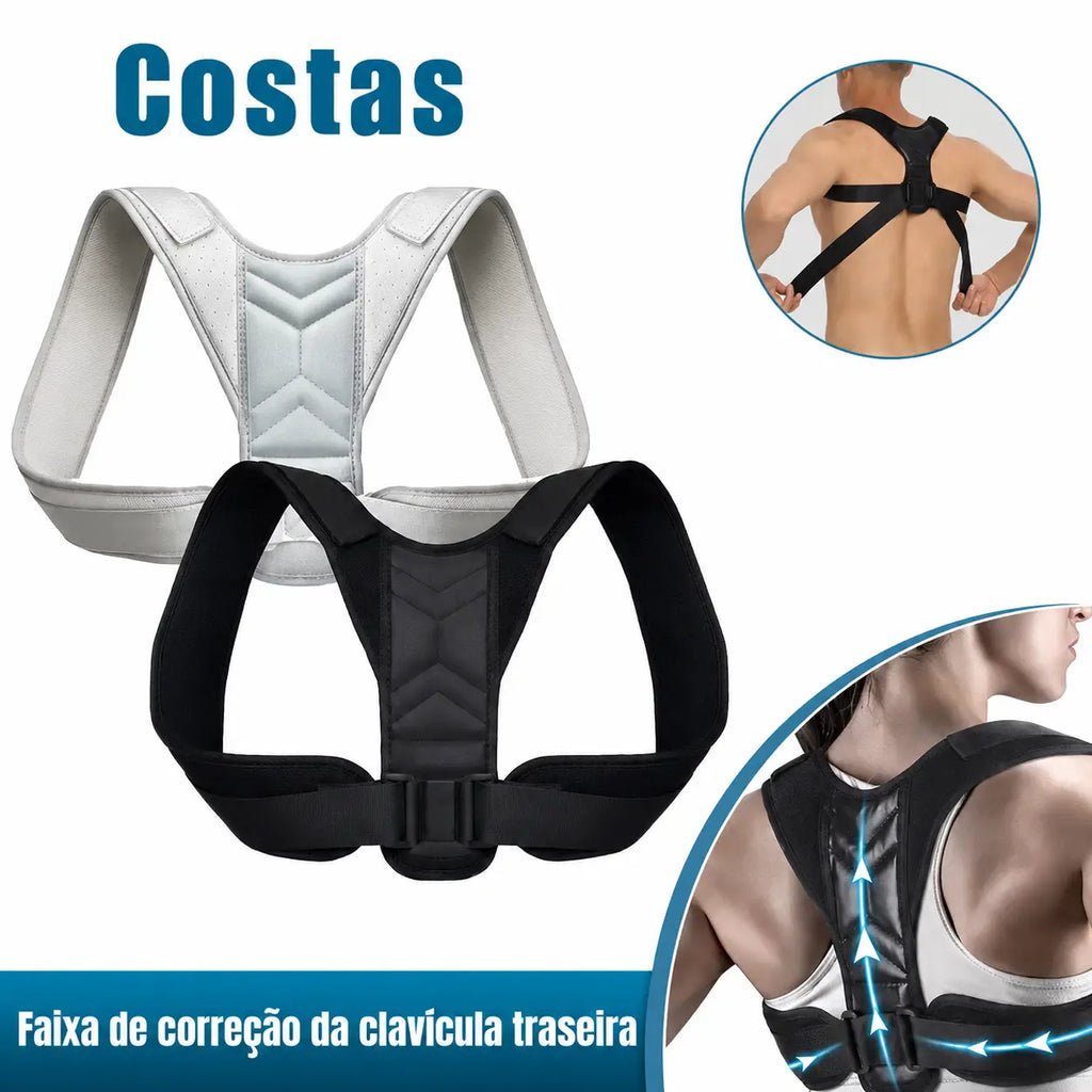 Corretor De Postura Ajustável Unissex