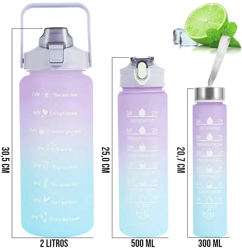 Garrafa Motivacional para Academia com 2 Litros
