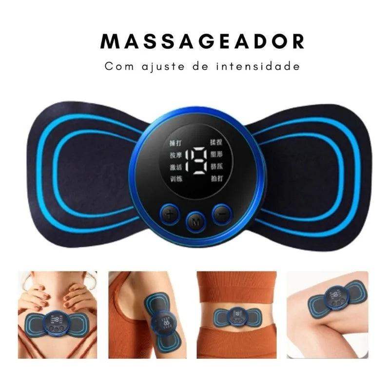 MINI Massageador Elétrico e Portátil para Alívio Muscular - Arquitetura da Saúde