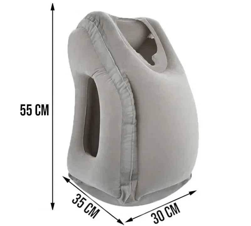 Travesseiro Inflável Ergonômico para Viagem