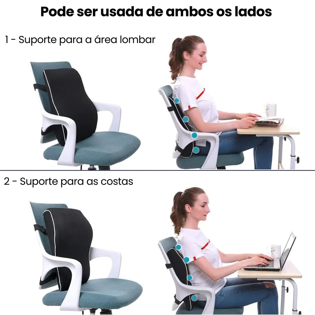 Almofada Ajustável Lombar para Dores e Postura