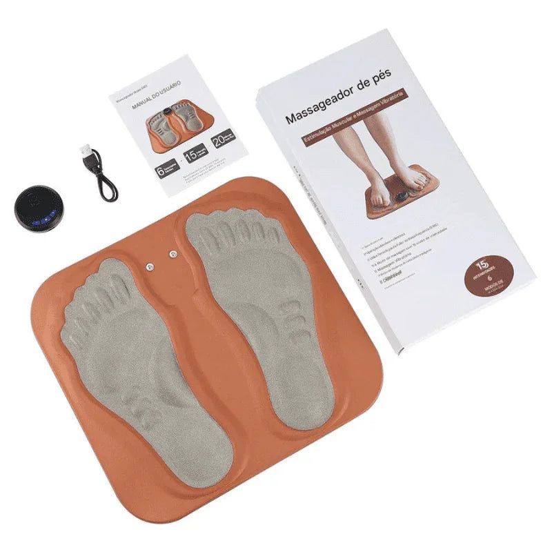 Almofada de Massagem Inteligente para Pés - Relaxamento e Circulação