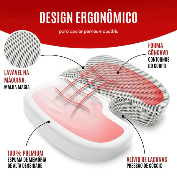 Almofada De Assento Ortopédico para Alívio de Pressão