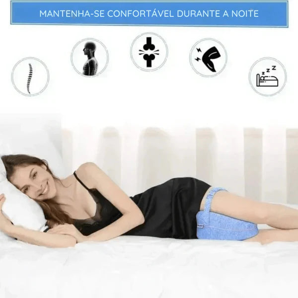 Almofada Ortopédica de Espuma de Memória para Pernas e Joelhos