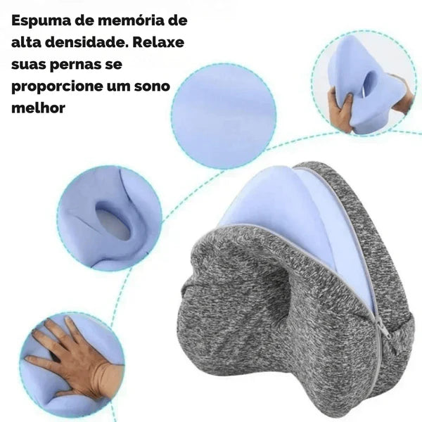 Almofada Ortopédica de Espuma de Memória para Pernas e Joelhos