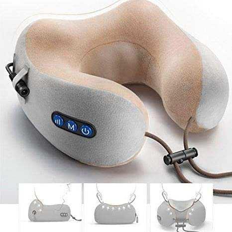 Almofada Massageadora de Pescoço Elétrica Recarregável - Arquitetura da Saúde