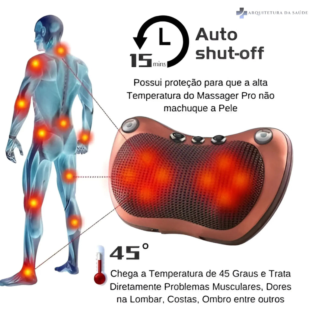 Almofada Massageadora Shiatsu Com Infravermelho