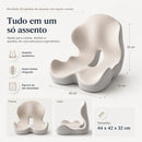 Almofada Ortopédica de Assento com Apoio Lombar - Arquitetura da Saúde
