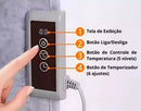Aquecedor Elétrico de Pés com Painel Dobrável