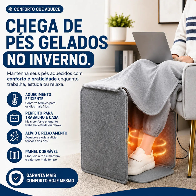 Aquecedor Elétrico de Pés com Painel Dobrável