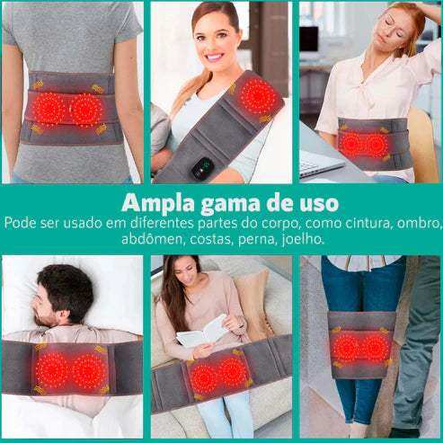 Cinta Massageadora com Aquecimento Lombar e Ciático - Arquitetura da Saúde