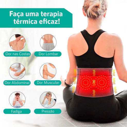 Cinta Massageadora com Aquecimento Lombar e Ciático - Arquitetura da Saúde