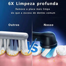 Escova de Dente Elétrica Rotativa Recarregável - Arquitetura da Saúde