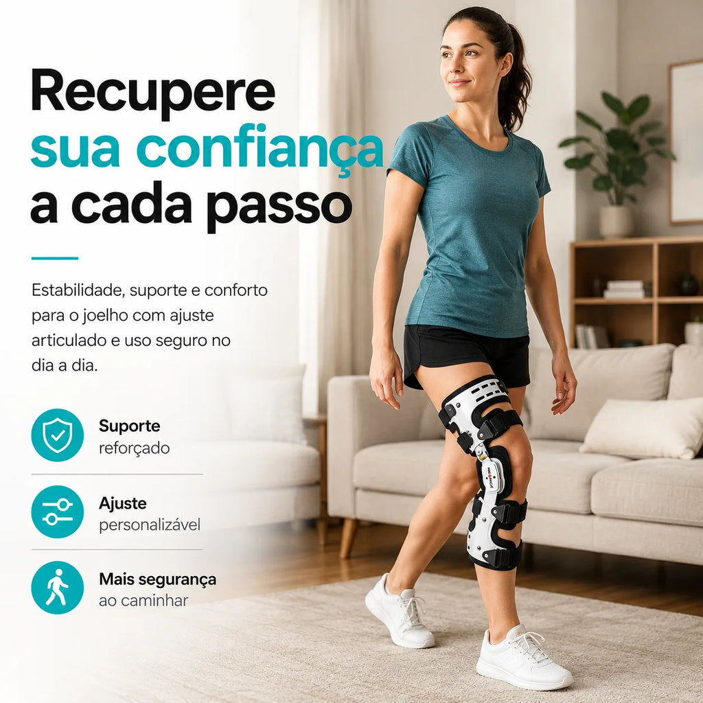 Joelheira Estabilizadora Articulada Ajustável