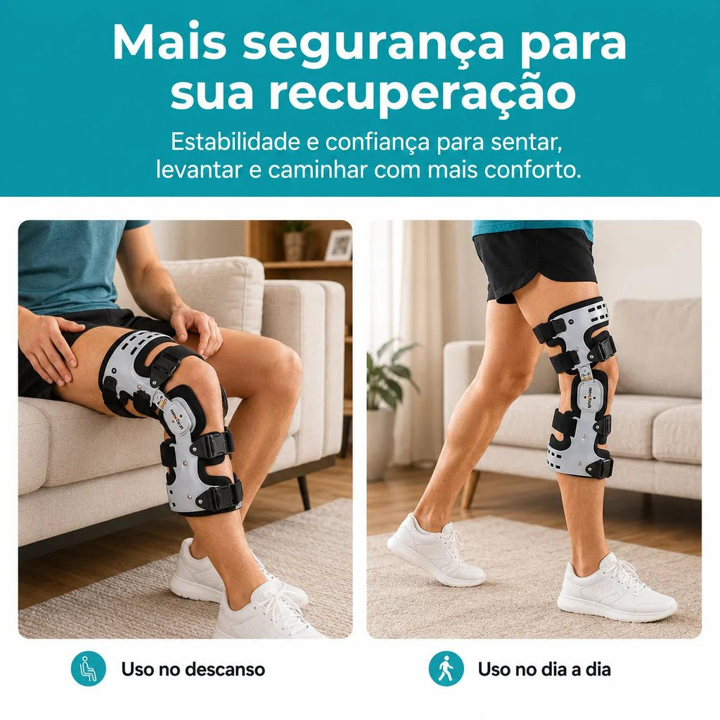 Joelheira Estabilizadora Articulada Ajustável