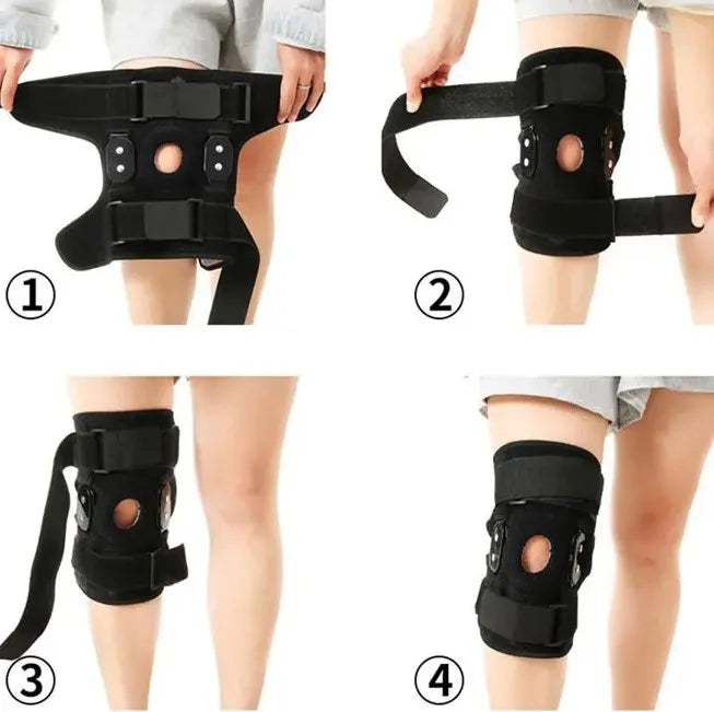 Joelheira Ortopédica Articulada com Anel Patelar