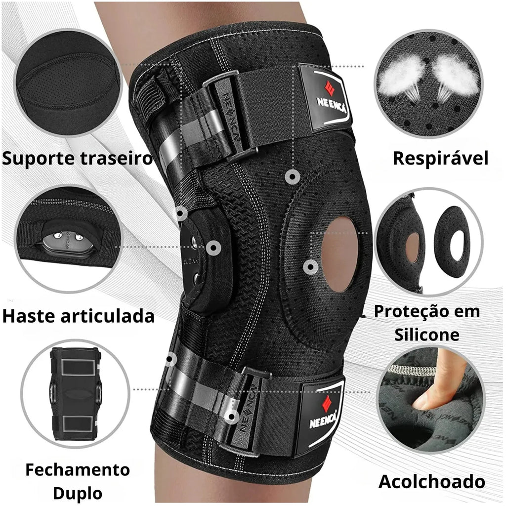 Joelheira Articulada com Estabilizadores de Cobre e Gel