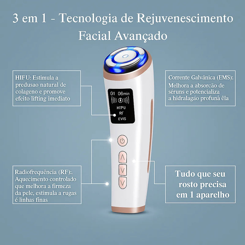 Mini Hifu Ultrassom Portátil Microfocado para o Rosto
