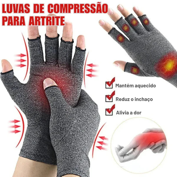 Luva de Compressão para Alívio de Dor na Mão e Articulação