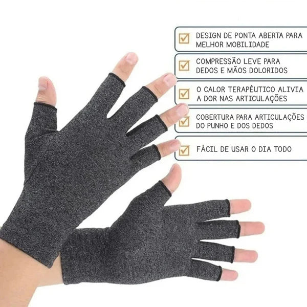 Luva de Compressão para Alívio de Dor na Mão e Articulação