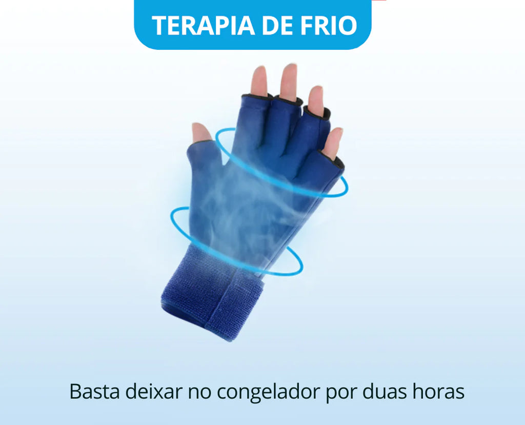 Luva em Gel contra Dores nas Mãos Terapia de Frio ou Calor