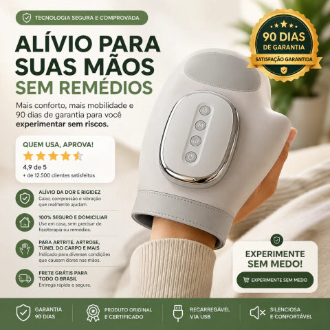 Luva Massageadora para Artrite - Arquitetura da Saúde
