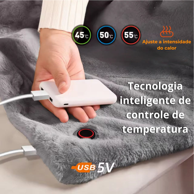 Manta Terapêutica Com Aquecimento Para Alívio de Tensões