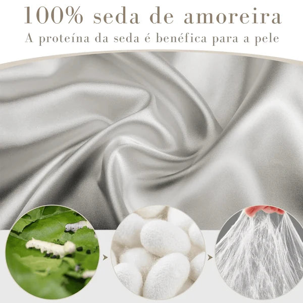 Máscara de Sono Seda 100% Mulberry para Bloqueio de Luz