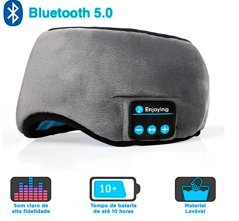 Máscara de Dormir Bluetooth 5.0 Com Fone de Ouvido Original - Arquitetura da Saúde