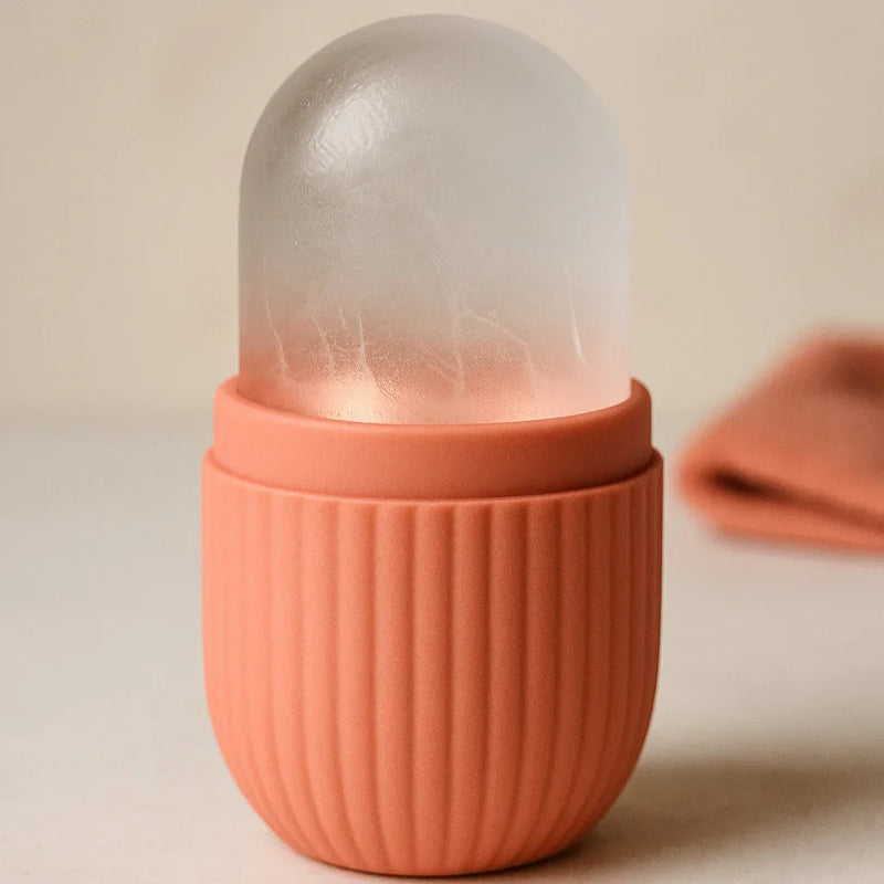 Massageador Facial Refrescante de Silicone – Reduza Inchaço e Olheiras