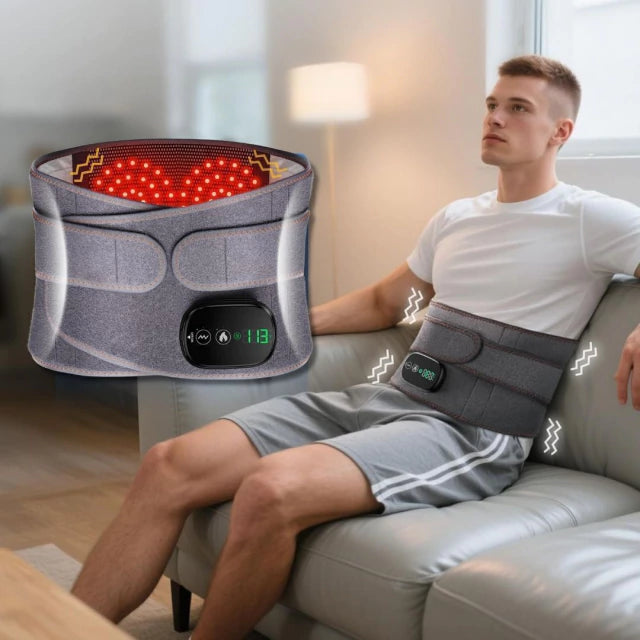 Massageador Lombar Recarregável - Compressa Quente