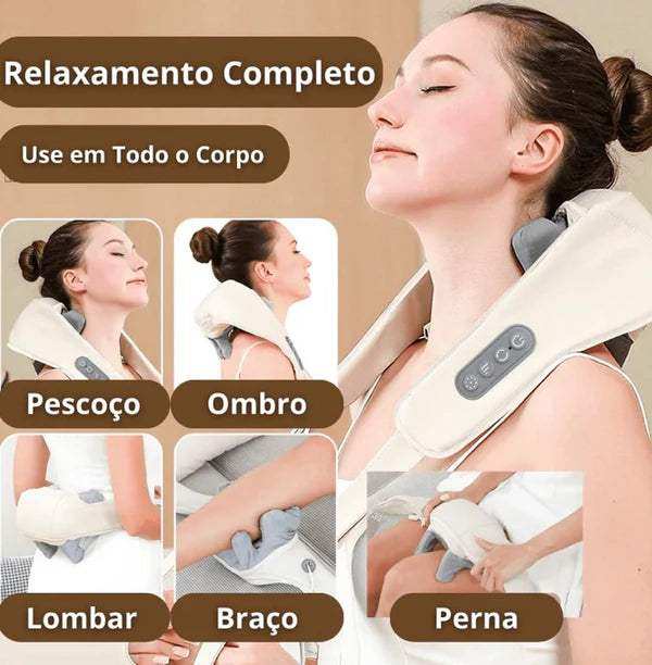 Massageador Elétrico para Pescoço e Ombros - Arquitetura da Saúde