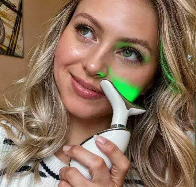 Massageador Facial com Fototerapia Anti-Rugas - Arquitetura da Saúde