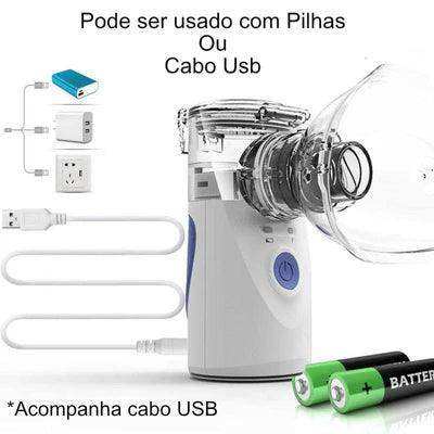 Nebulizador e Inalador Portátil Recarregável Silencioso - Arquitetura da Saúde