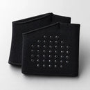 Almofadas antiderrapantes para calçados, tecido preto com pontos de aderência, conforto e segurança