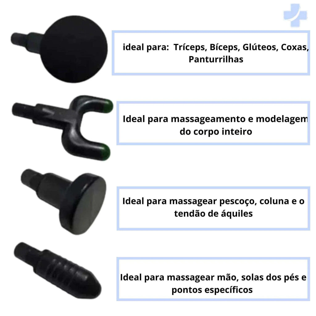 Pistola Massageadora Portátil - Arquitetura da Saúde