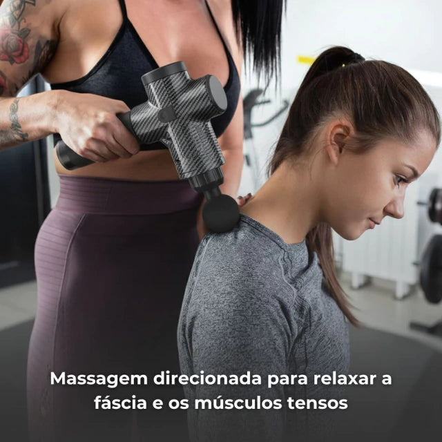 Pistola Massageadora Portátil Com Maleta