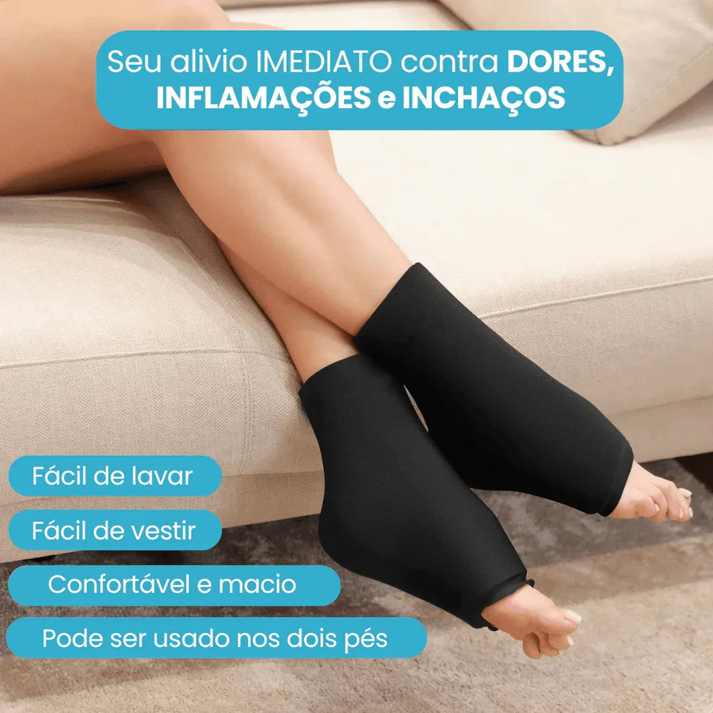 Tornozeleira em Gel Frio e Quente para Dores - Arquitetura da Saúde