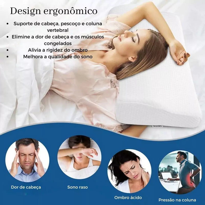 Travesseiro Ortopédico Cervical em Forma de Borboleta